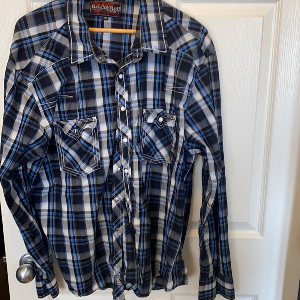 Rock and Roll Cowboy Shirt , 2XL